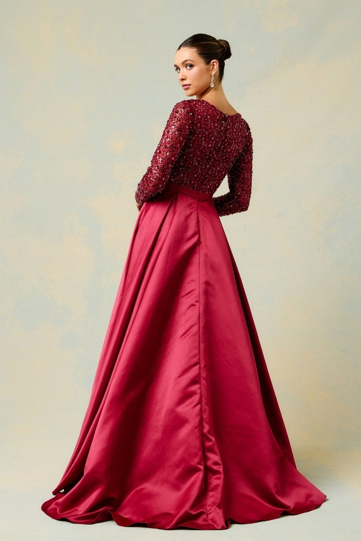 Bicici & Coty AN2422 - Long Sleeve A-Line Gown