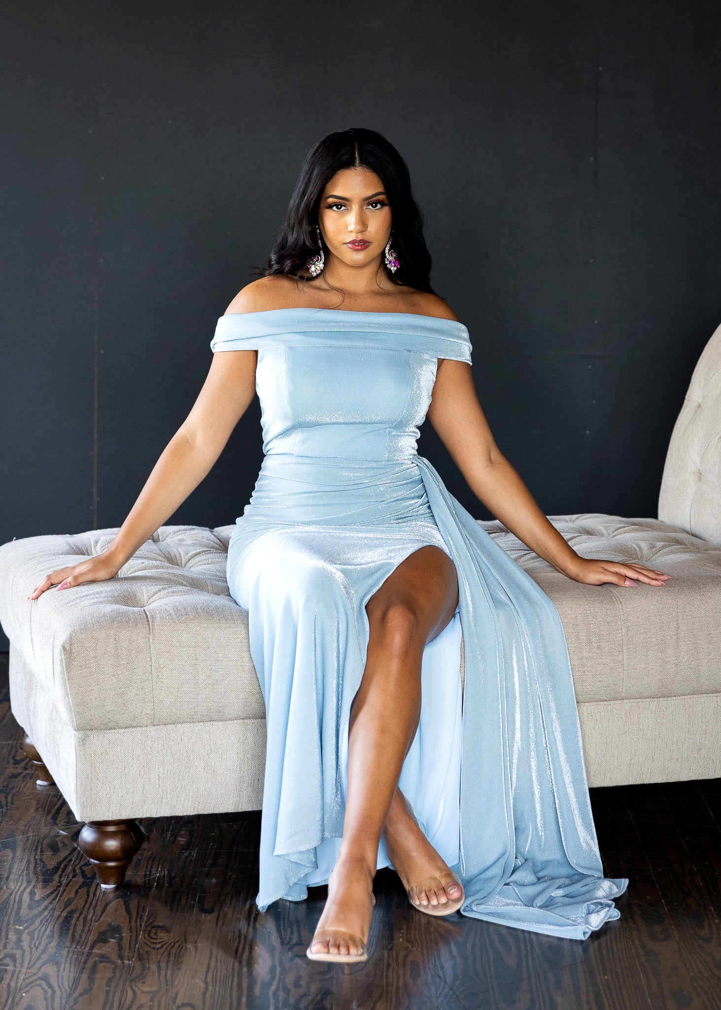 Off the shoulder gowns – Miranda Dress Shop