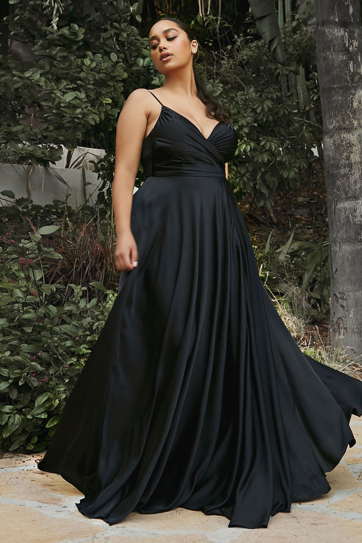 La Divine 7485C - Sweetheart Neckline Soft Satin Gown