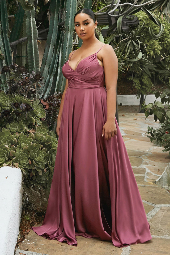 La Divine 7485C - Sweetheart Neckline Soft Satin Gown