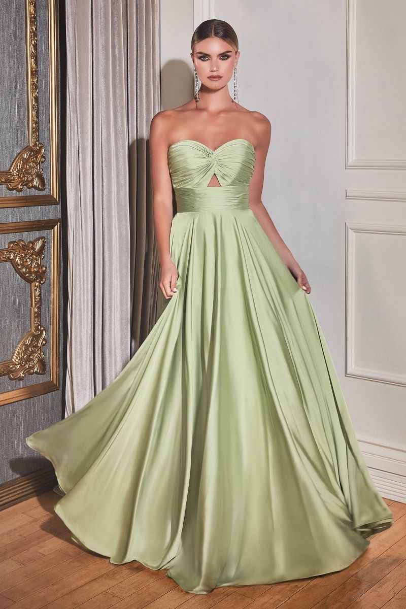 La Divine 7496 - Strapless Keyhole Dress