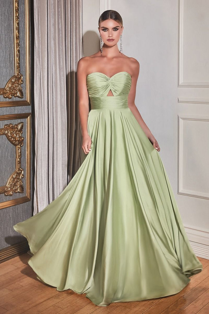 La Divine 7496 - Strapless Keyhole Dress