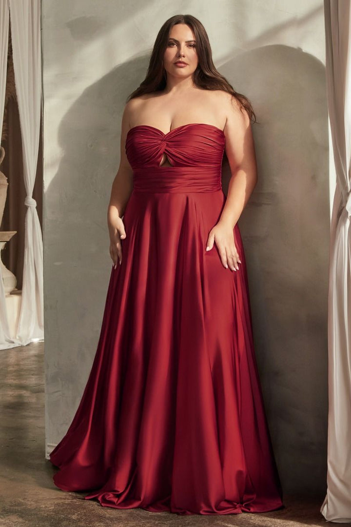 La Divine 7496C - Strapless Keyhole Dress