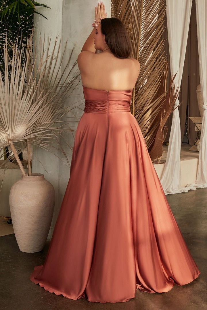La Divine 7496C - Strapless Keyhole Dress