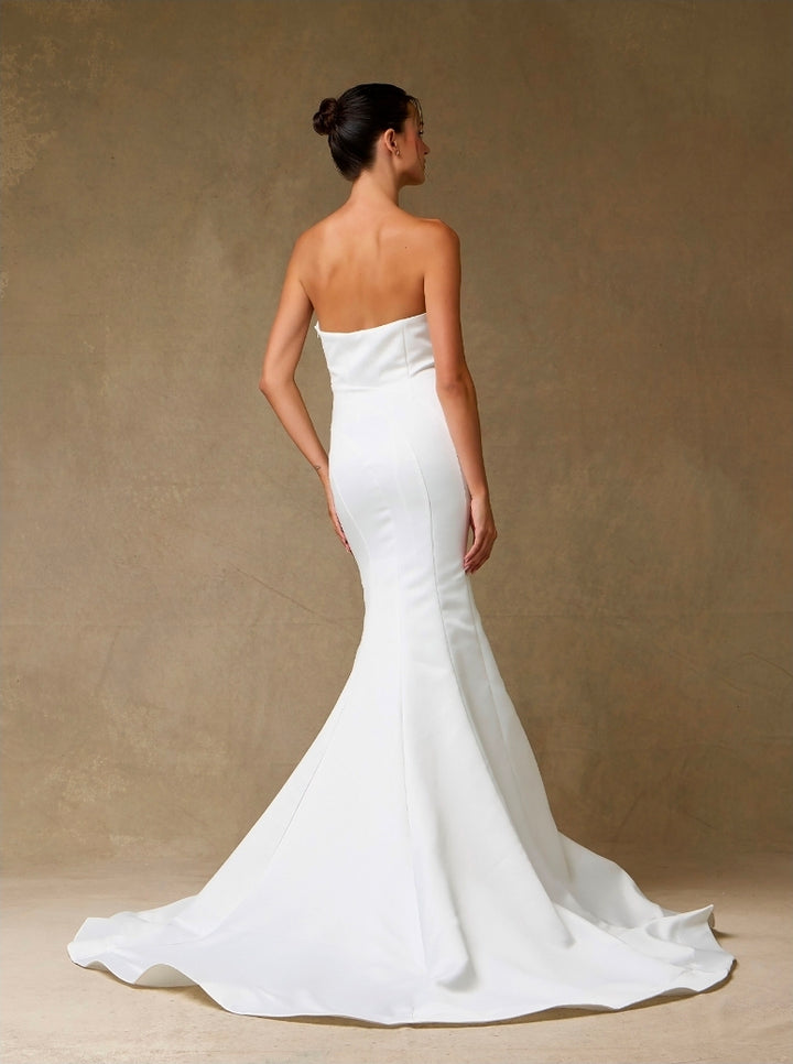 Bicici & Coty MFW5994 - Strapless Stretch Crepe Gown