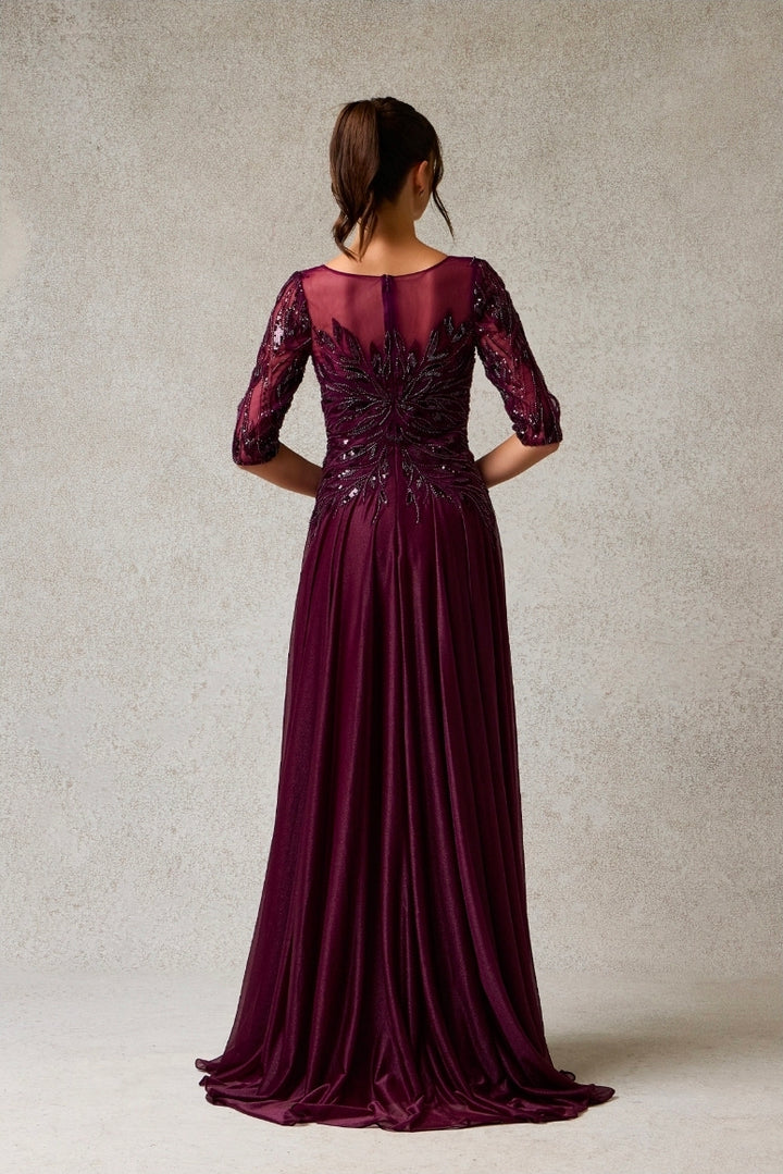 Bicici & Coty KL3019 - 3/4 Sleeve A Line Gown