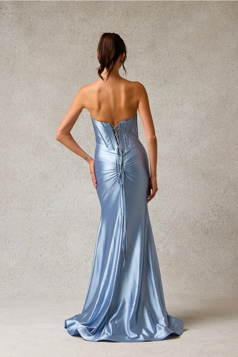 Bicici & Coty AC028 - Strapless V Neck Gown