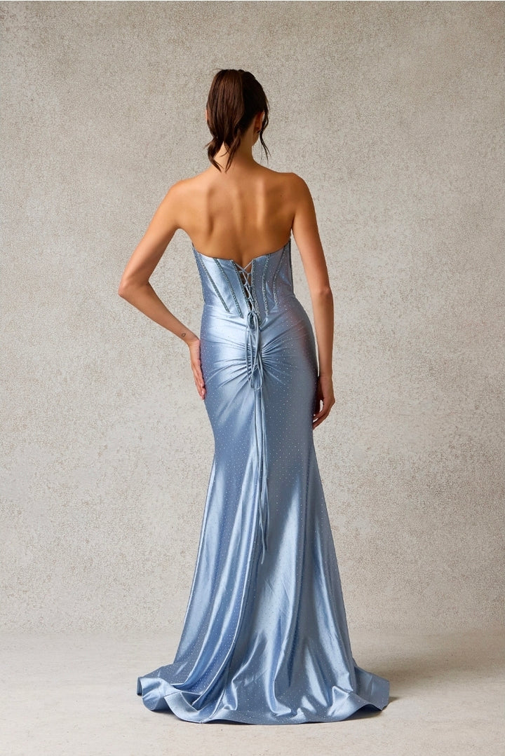 Bicici & Coty AC028 - Strapless V Neck Gown