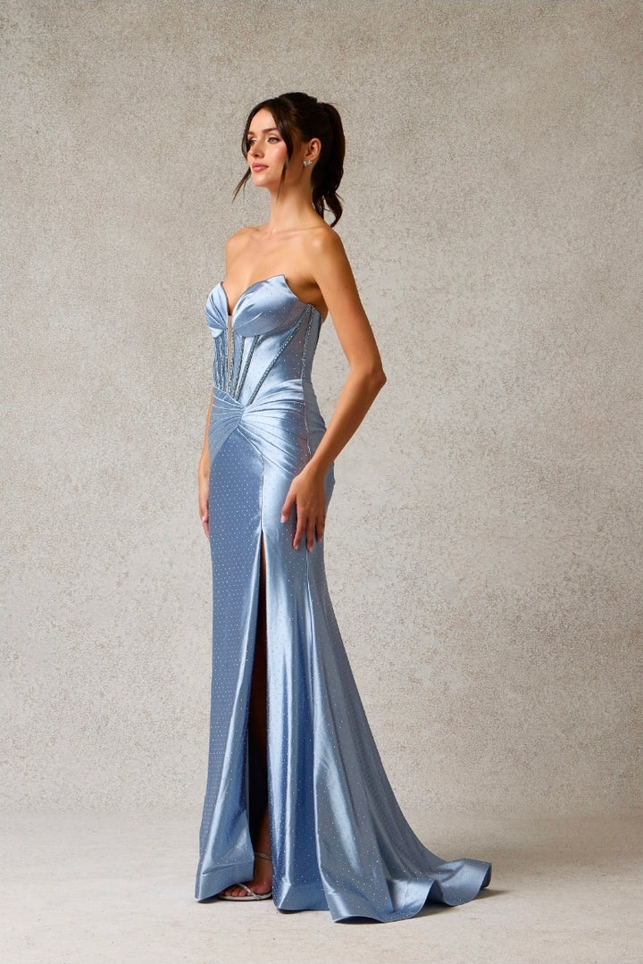 Bicici & Coty AC028 - Strapless V Neck Gown
