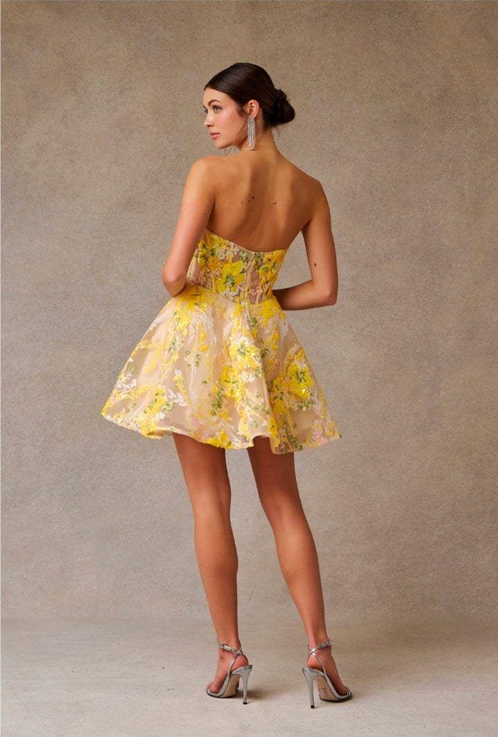 Bicici & Coty SP90165S - Strapless Sweetheart Neckline Cocktail Gown