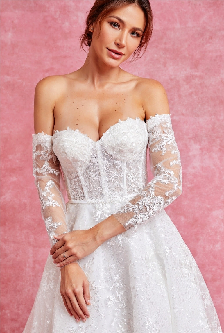 【REBECCA VALLANCE】AVELINE ブライダル ワンショル ガウン Aveline One Shoulder Gown – Rebecca Vallance