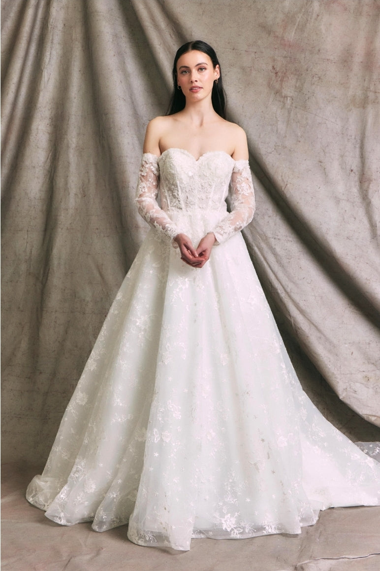 Tulle Off Shoulder Bustier／MAISONSPECIAL off shoulder tulle formal occasion dress – La Novale Atelier
