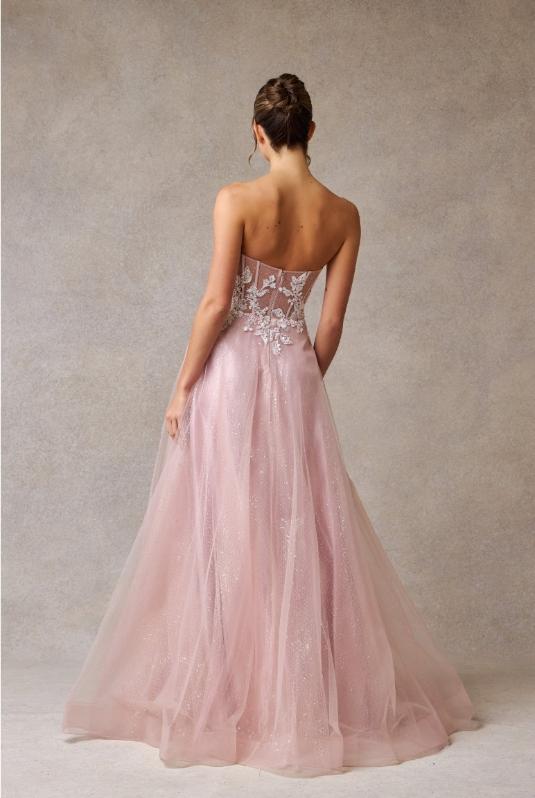 Bicici & Coty TG0965 - Strapless A-Line Gown