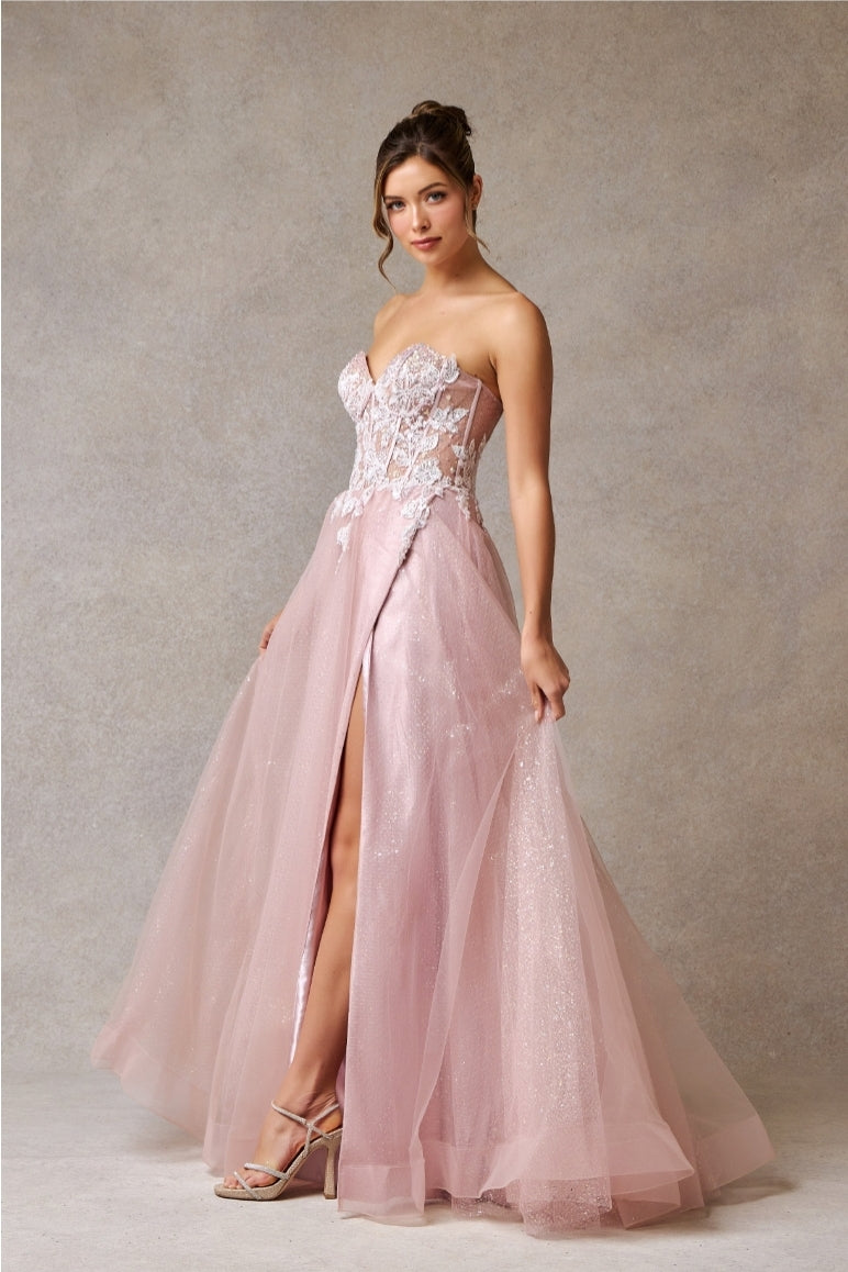 Bicici & Coty TG0965 - Strapless A-Line Gown