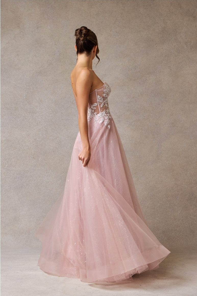 Bicici & Coty TG0965 - Strapless A-Line Gown