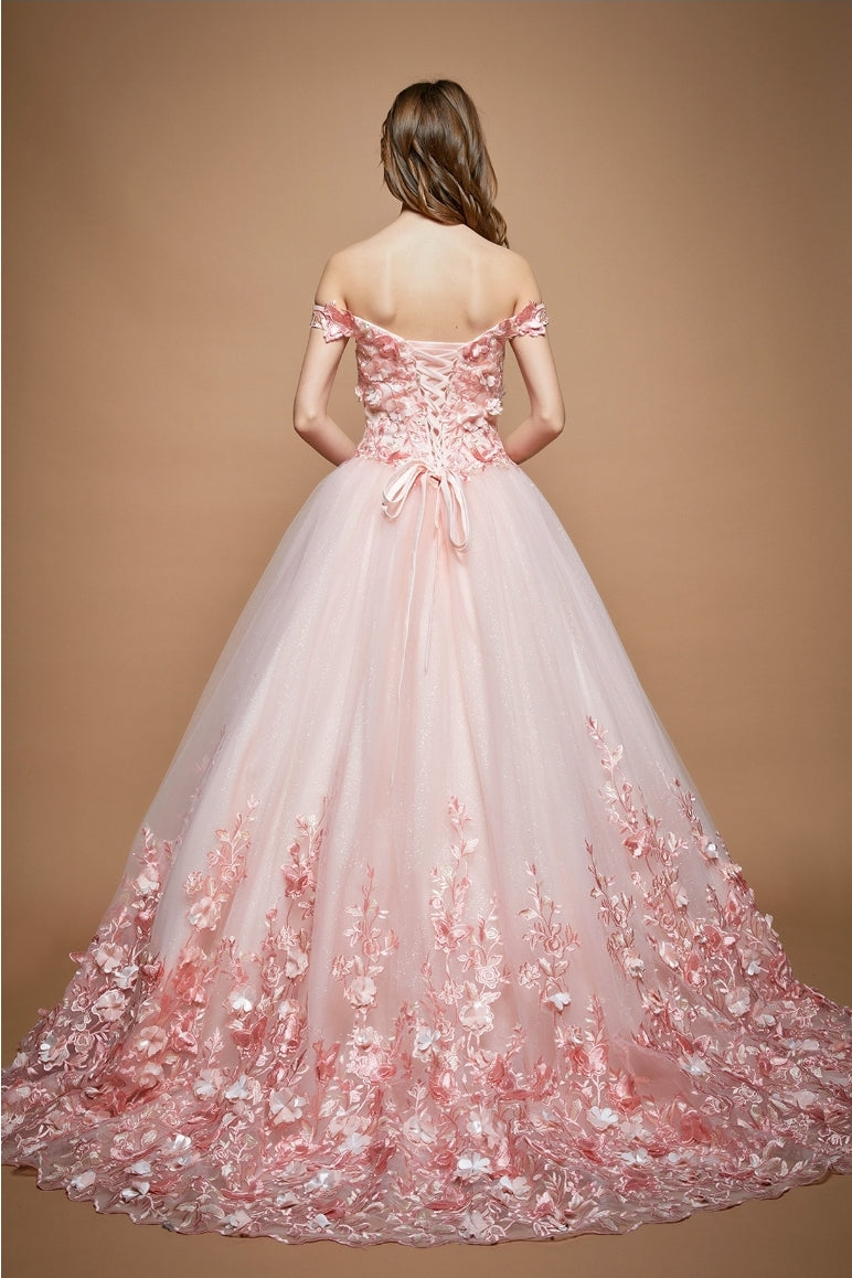 Bicici & Coty WF1739 - Off the Shoulder Ball Gown