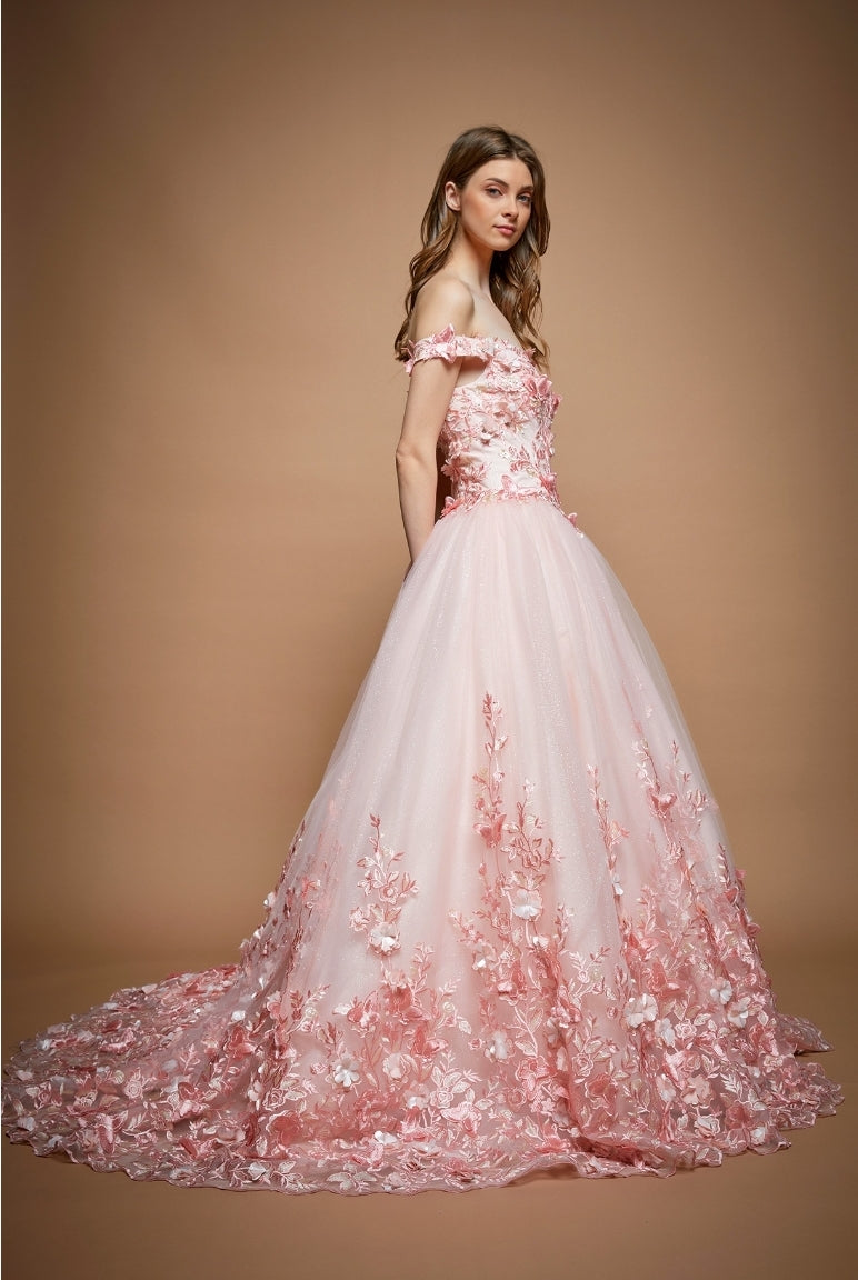 Bicici & Coty WF1739 - Off the Shoulder Ball Gown