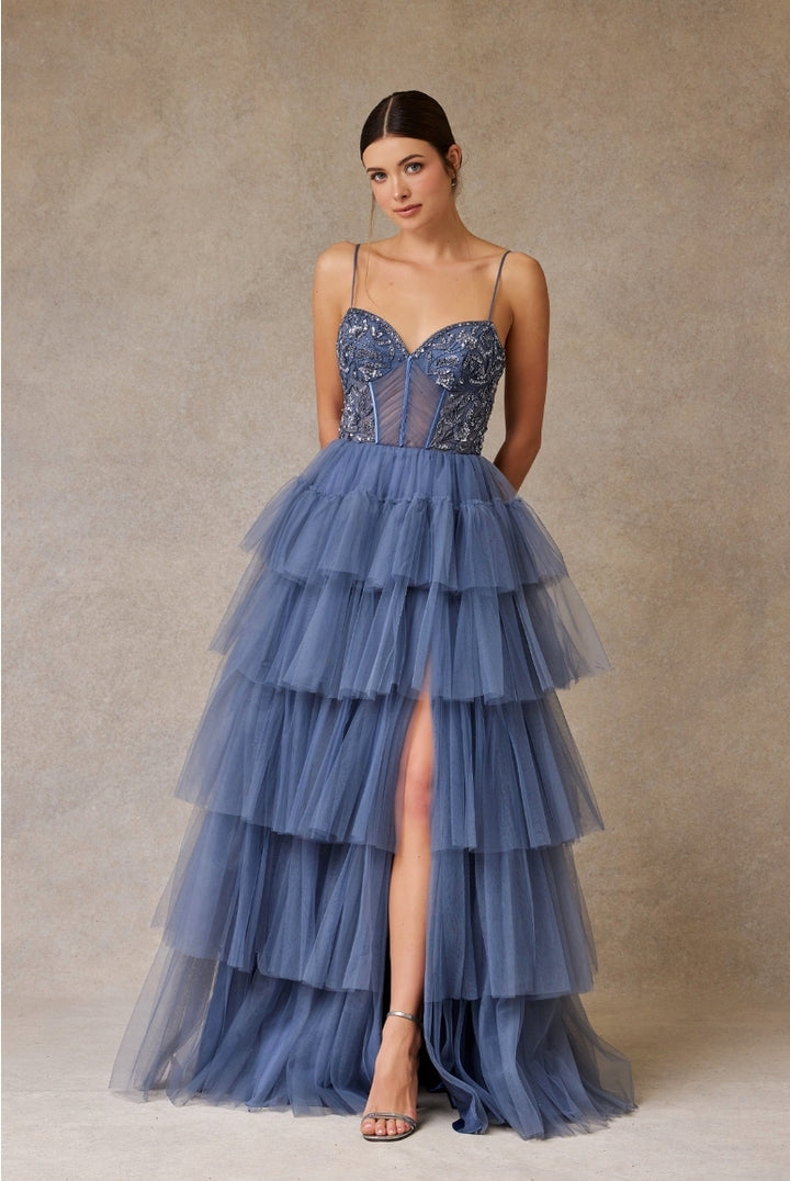 Bicici & Coty RD2386 - Ruffle Tier Gown