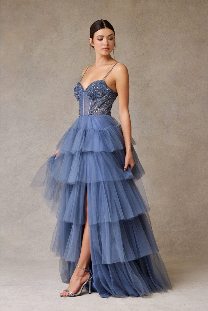 Bicici & Coty RD2386 - Ruffle Tier Gown