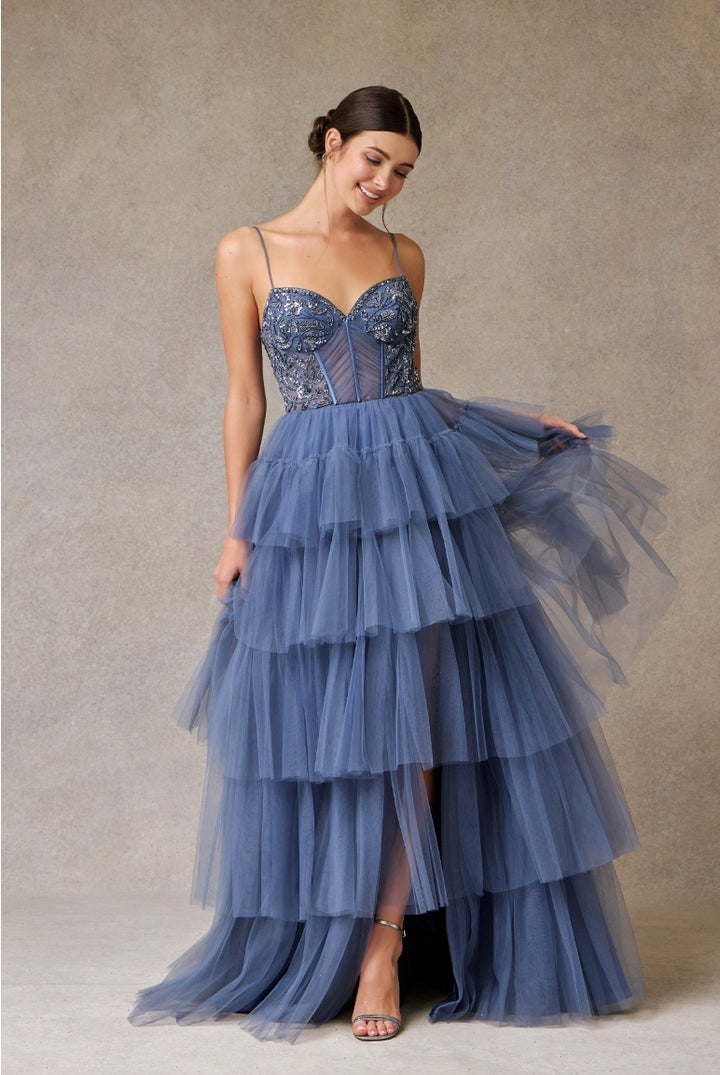 Bicici & Coty RD2386 - Ruffle Tier Gown