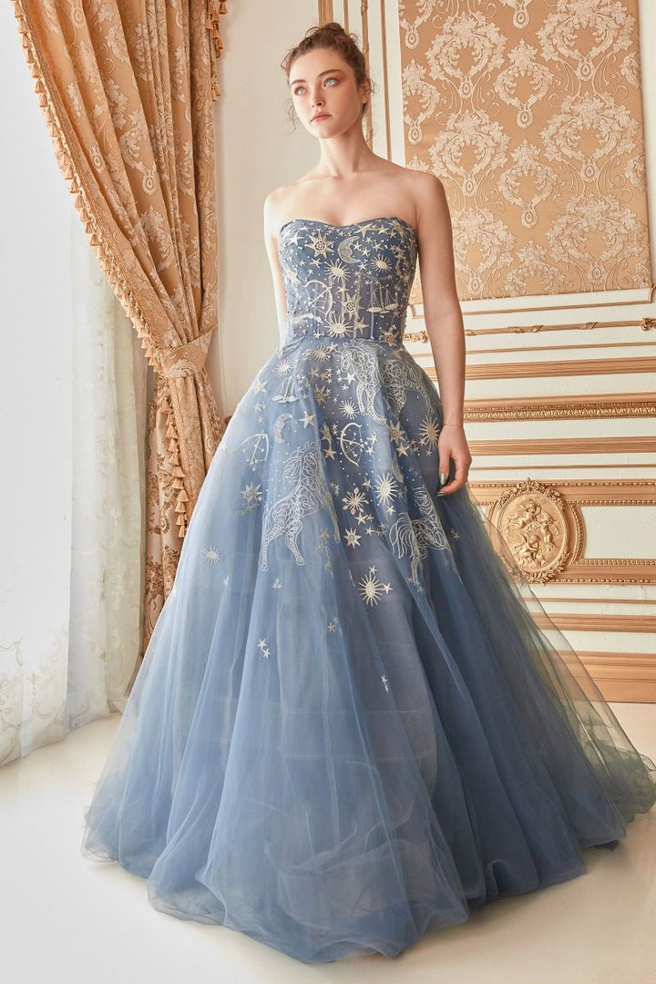 Andrea & Leo A0890 - Constellation Selene Tulle Ball Gown