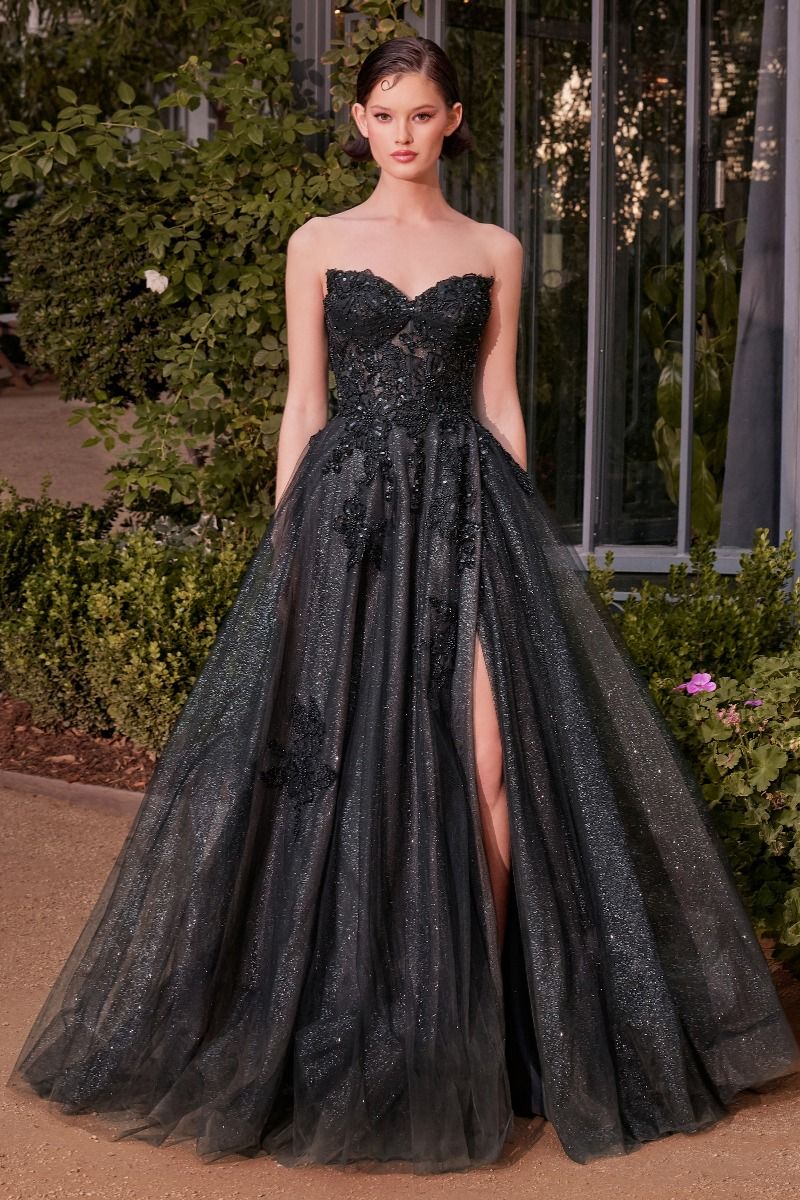 Andrea & Leo A1378 - Strapless Layered Tulle Gown