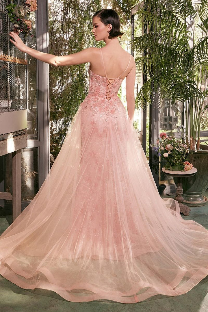 Andrea & Leo A1382 - Tulle Daisy Overskirt Gown