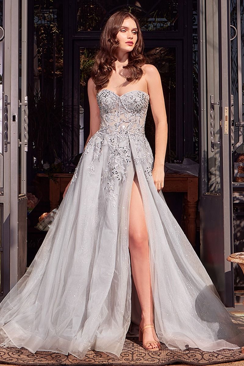 Andrea Leo A1415 Strapless Corset Embellished Ball Gown