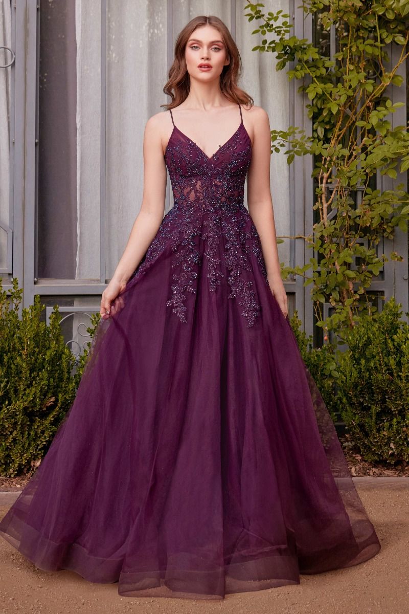 Andrea & Leo A1416 - A-line Lace & Tulle Gown