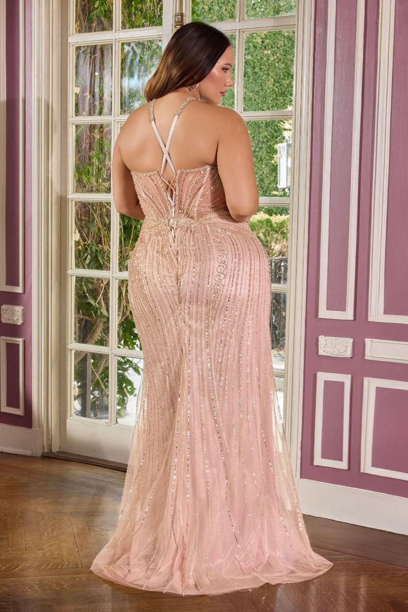 La Divine CC416C - Plus Size Sequin Gown