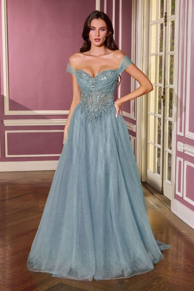 La Divine CC493 - Ball Gown with Beaded Bodice
