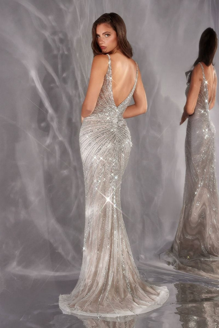 La Divine CC498 - Fully Beaded Sweetheart Neckline Gone