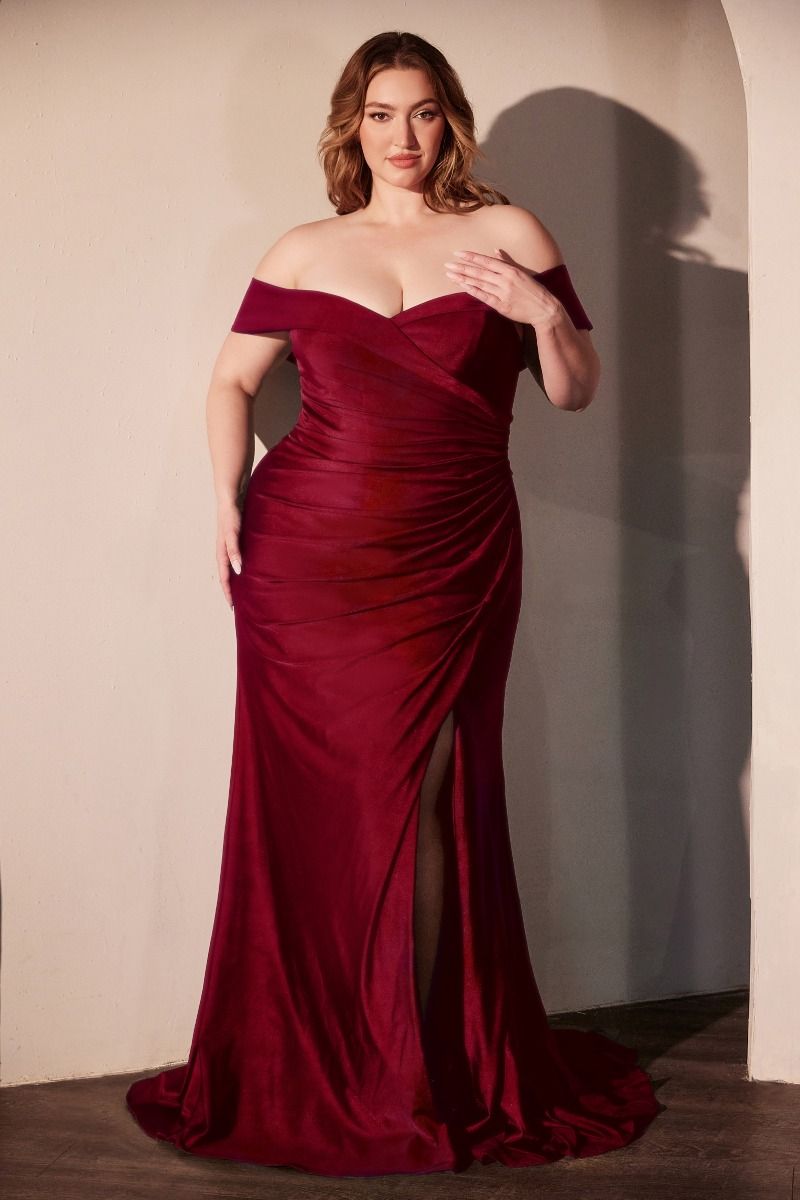 La Divine CD790C - Stretch Spandex Off the Shoulder Dress