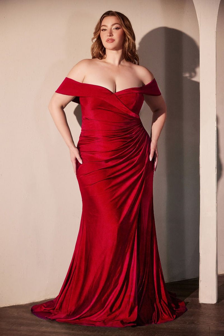 La Divine CD790C - Stretch Spandex Off the Shoulder Dress