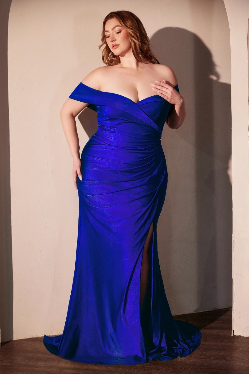 La Divine CD790C - Stretch Spandex Off the Shoulder Dress Miranda Dress Shop La Divine CD790C - Stretch Spandex Off the Shoulder Dress Miranda Dress Shop