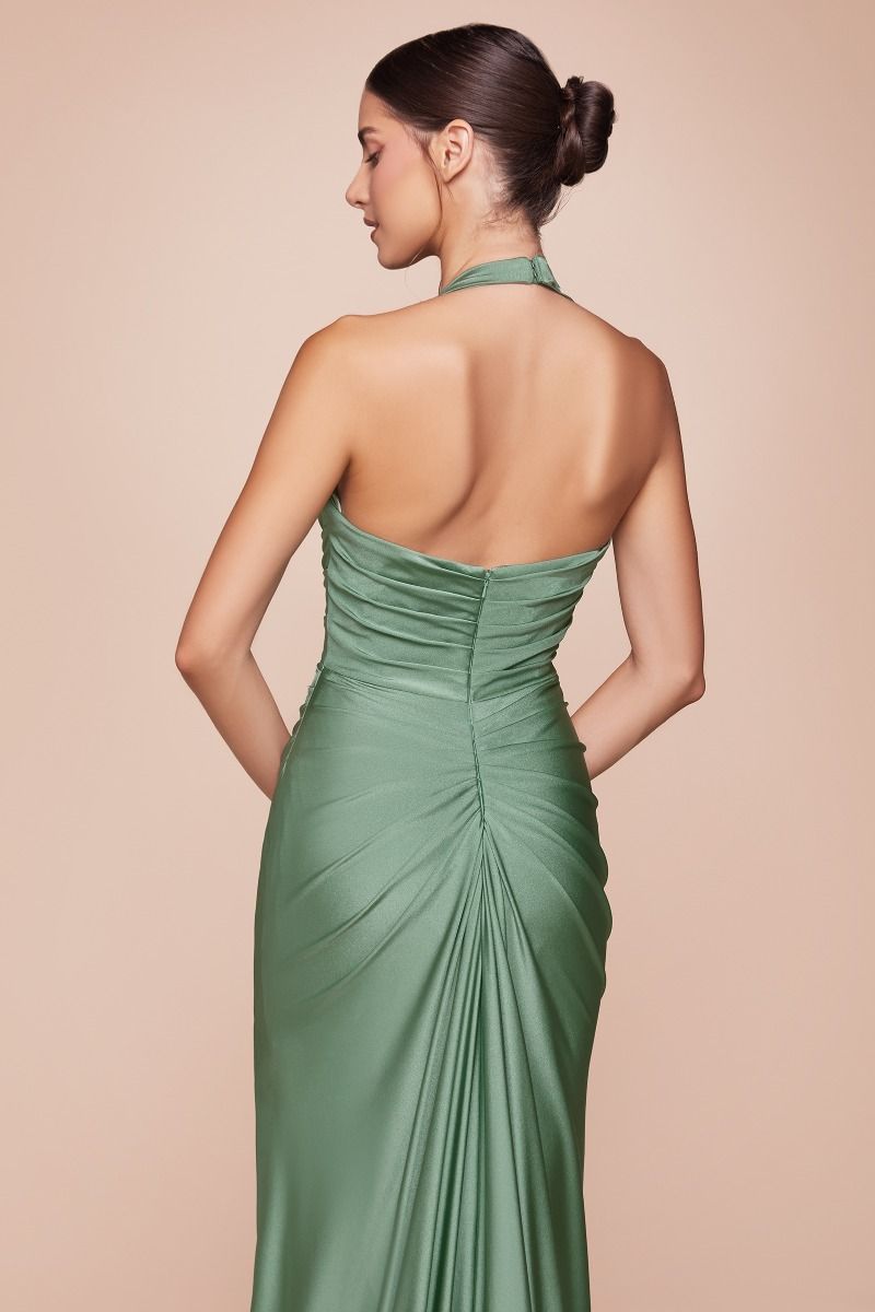 La Divine CD796 - Halter Top Fitted Gown
