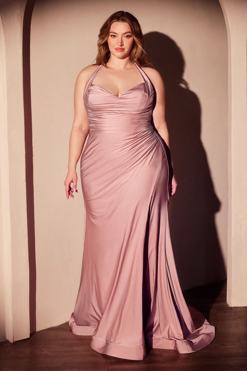 La Divine CD796C - Halter Top Fitted Gown