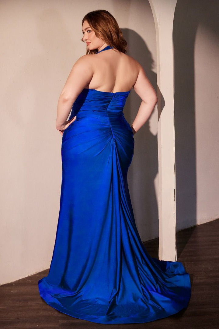 La Divine CD796C - Halter Top Fitted Gown