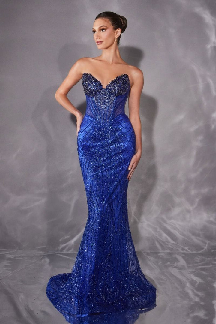 La Divine J903 - Sweetheart Neckline with Intricate Crystal & Bead Embellishment