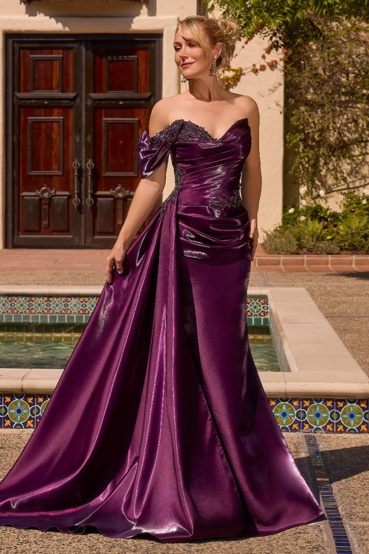 La Divine J916 - Fitted One Shoulder Gown
