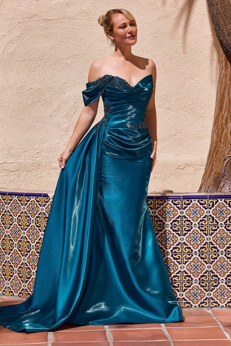 La Divine J916 - Fitted One Shoulder Gown