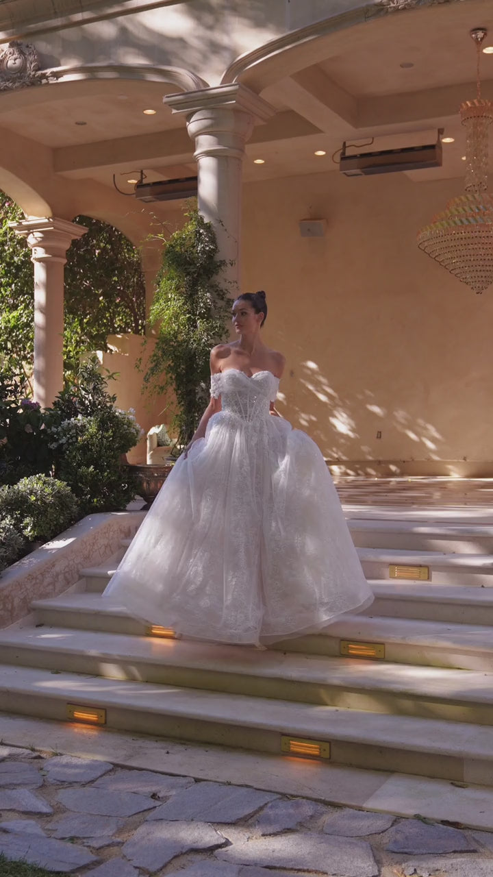 Andrea & Leo WL090 - Audrey Lace Ball Gown