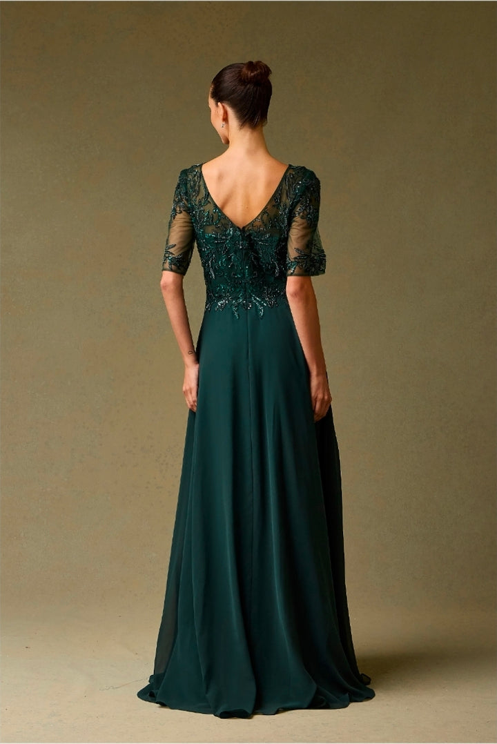 Bicici & Coty RD2581 - 3/4 Sleeve V Neck Gown