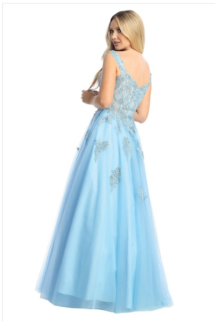Let's 7732L - Off the Shoulder Ball Gown