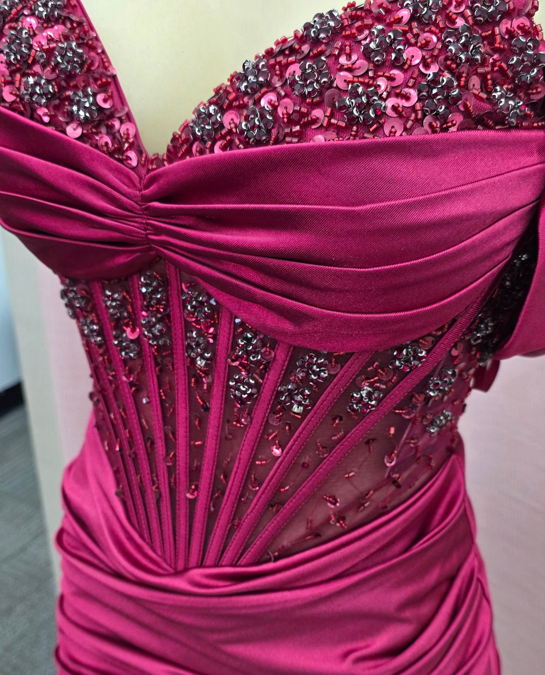 Bicici & Coty SP24005 - Off the Shoulder Slit Gown