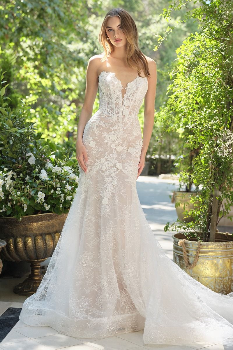 Andrea & Leo WL072 - Blooming Dianthus Mermaid Gown