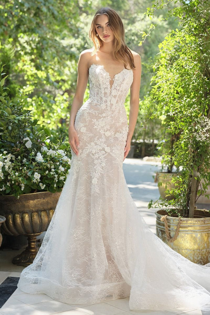 Andrea & Leo WL072 - Blooming Dianthus Mermaid Gown
