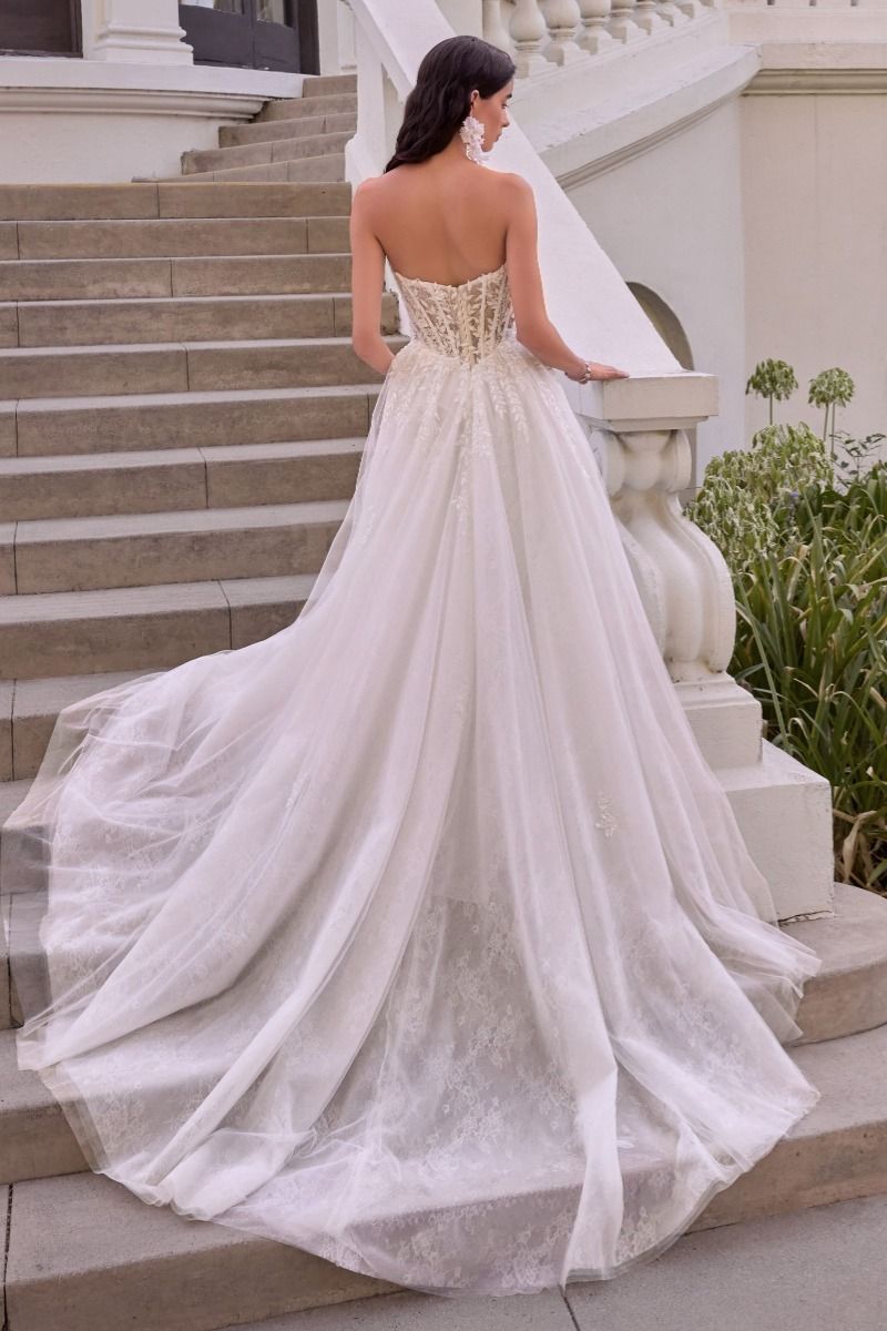 Andrea & Leo WL075 - Leaf Layered Tulle Wedding Ball Gown
