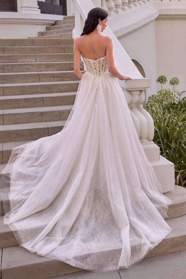 Andrea & Leo WL075 - Leaf Layered Tulle Wedding Ball Gown